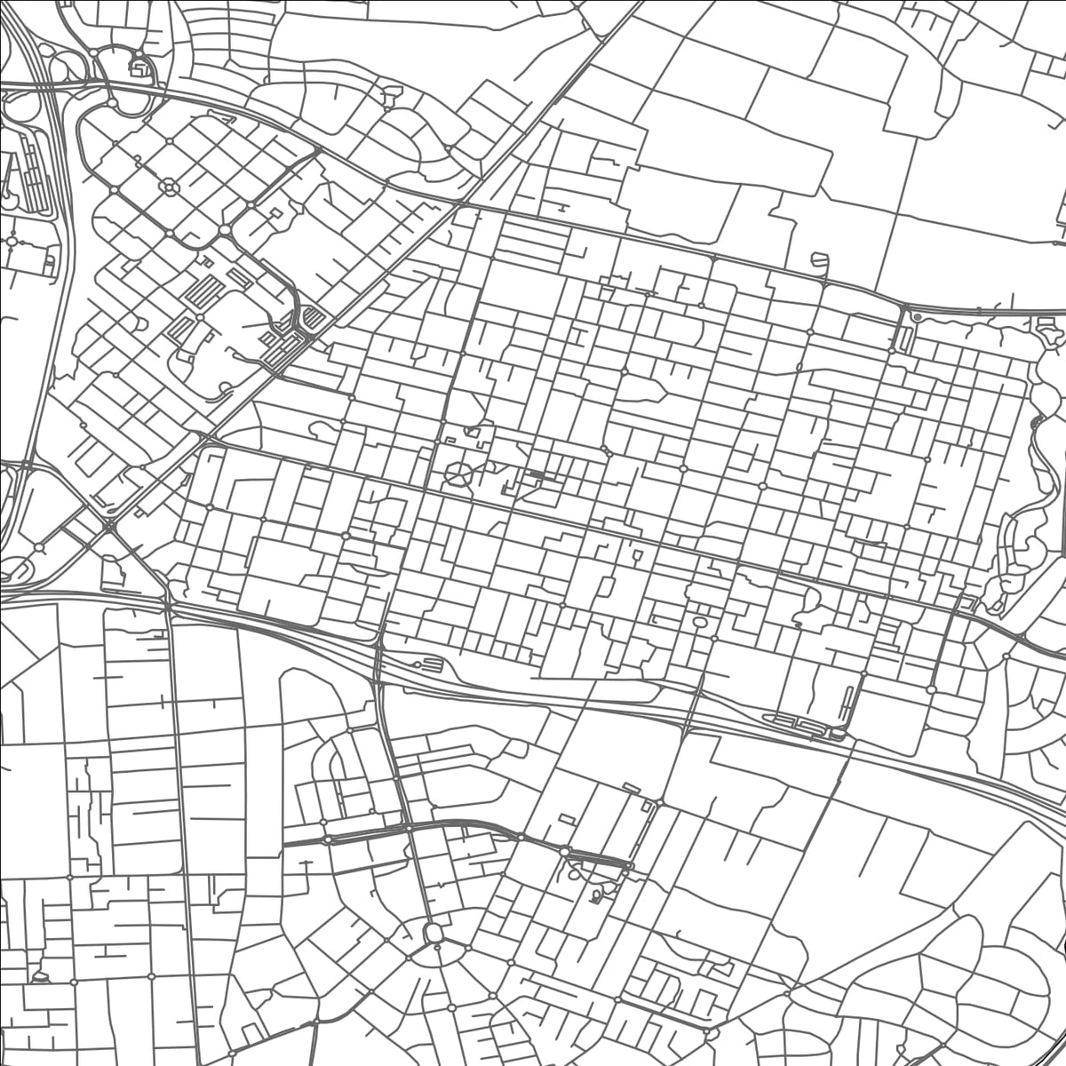 ROAD MAP OF KFAR SABA, ISRAEL BY MAPBAKES