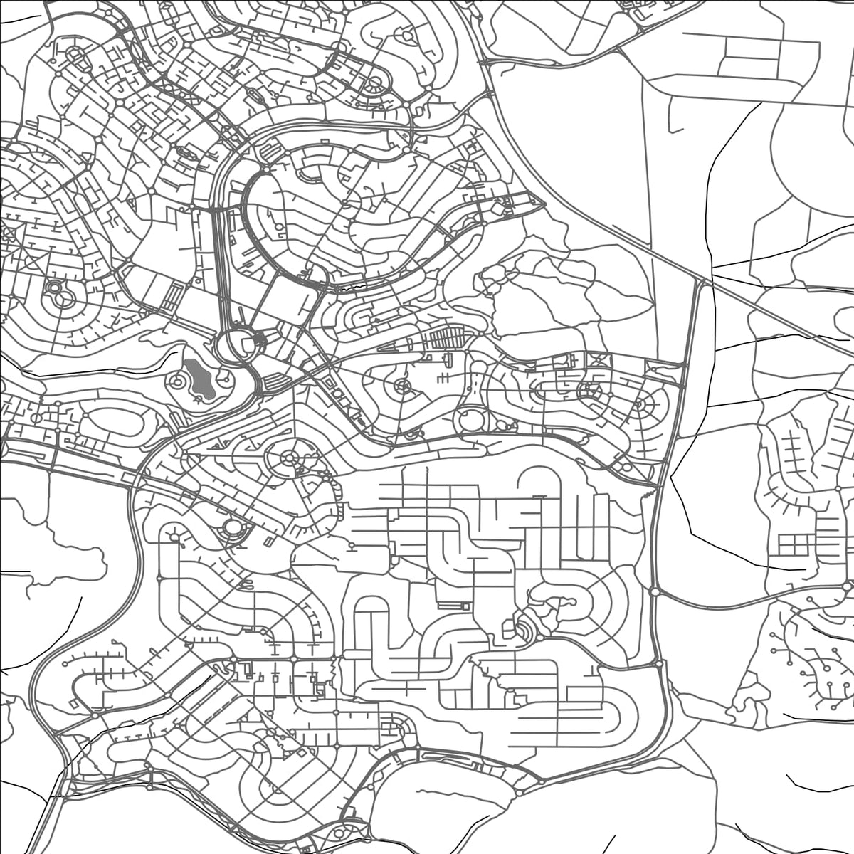 ROAD MAP OF MODIIN, ISRAEL BY MAPBAKES