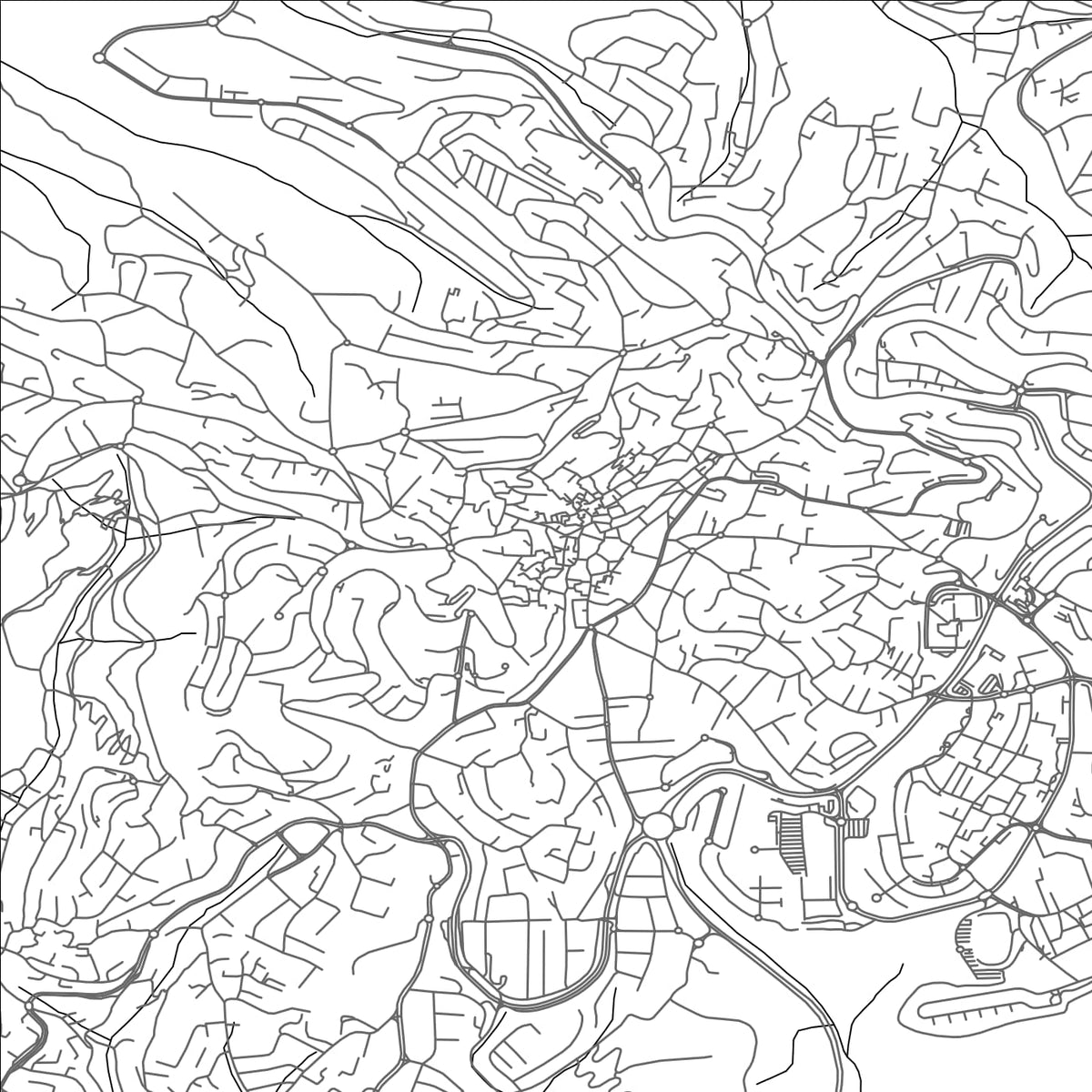 ROAD MAP OF NAZARETH, ISRAEL BY MAPBAKES