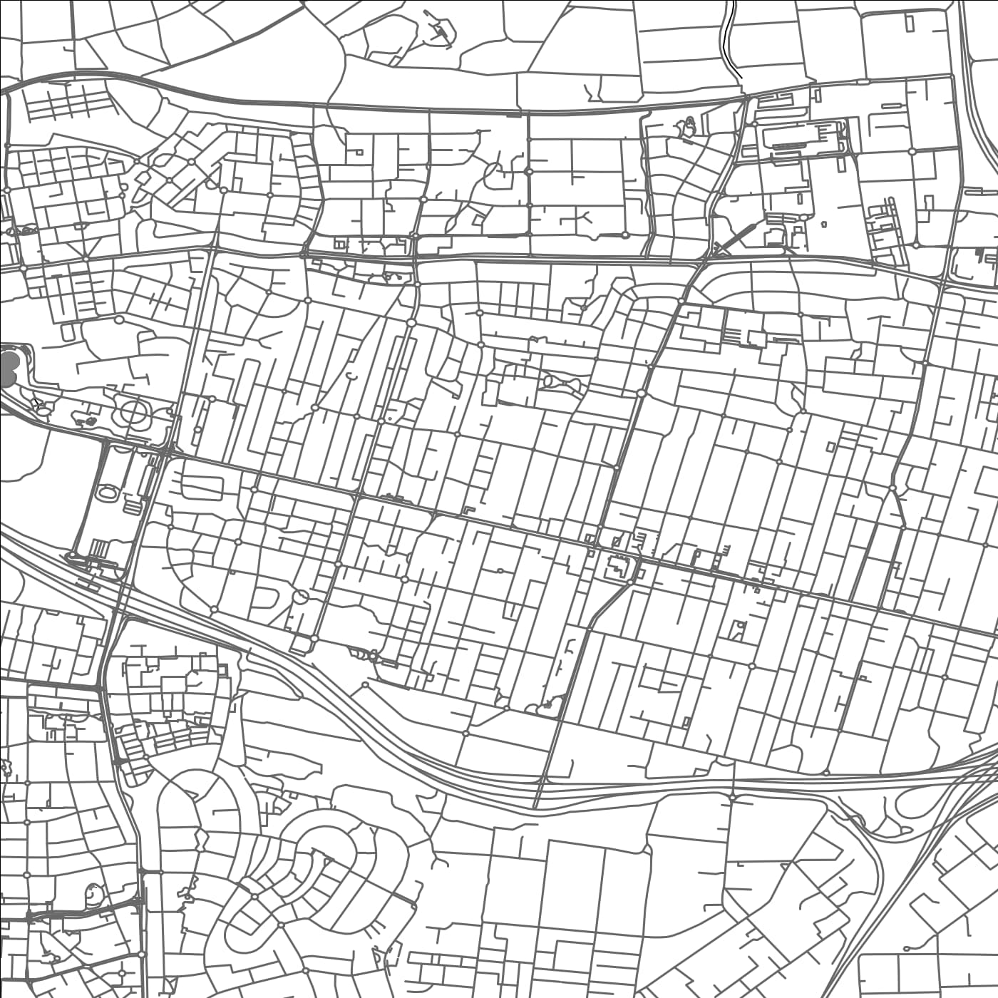 ROAD MAP OF RAANANA, ISRAEL BY MAPBAKES