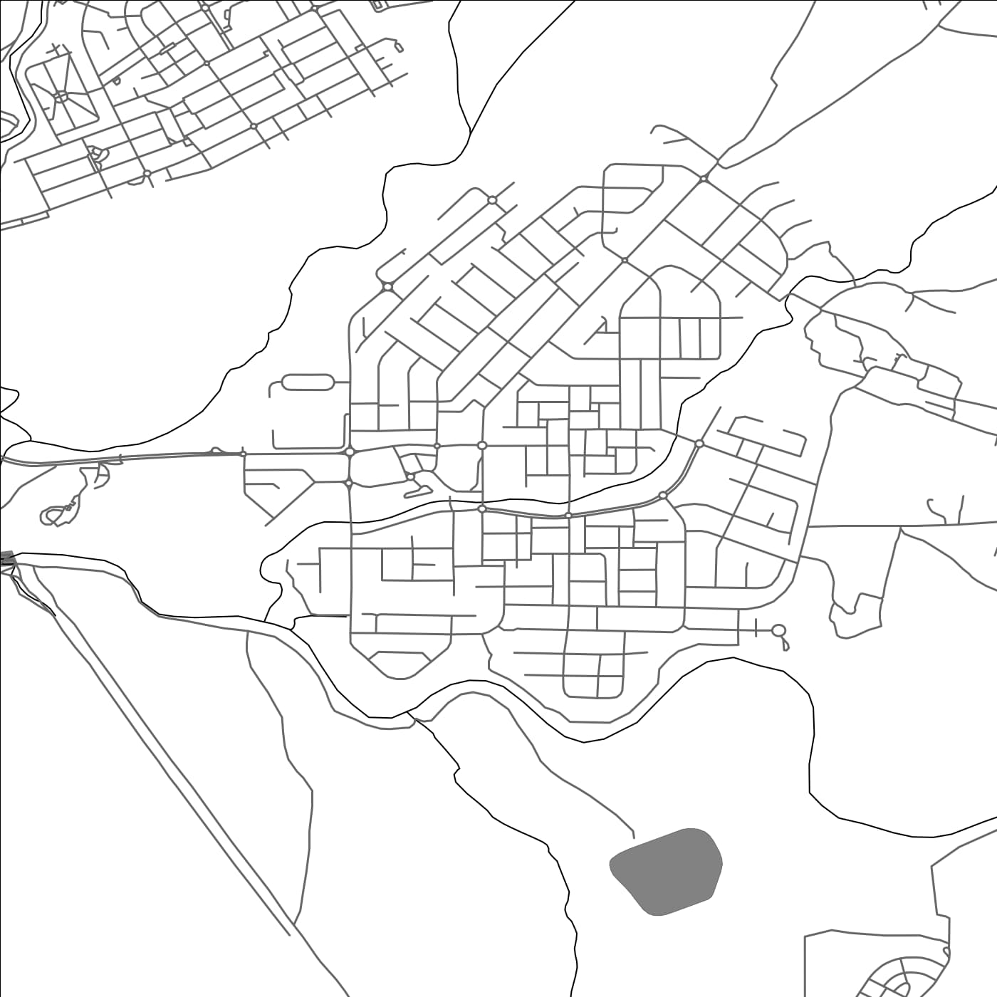 ROAD MAP OF TEL AS SABI, ISRAEL BY MAPBAKES