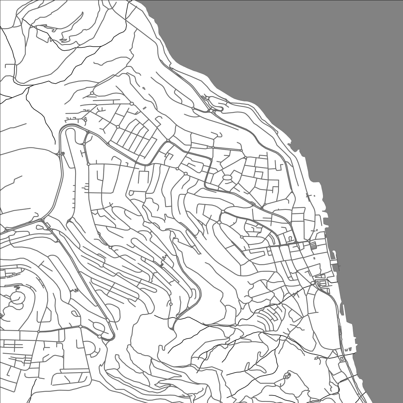 ROAD MAP OF TIBERIAS, ISRAEL BY MAPBAKES