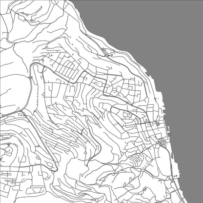 ROAD MAP OF TIBERIAS, ISRAEL BY MAPBAKES