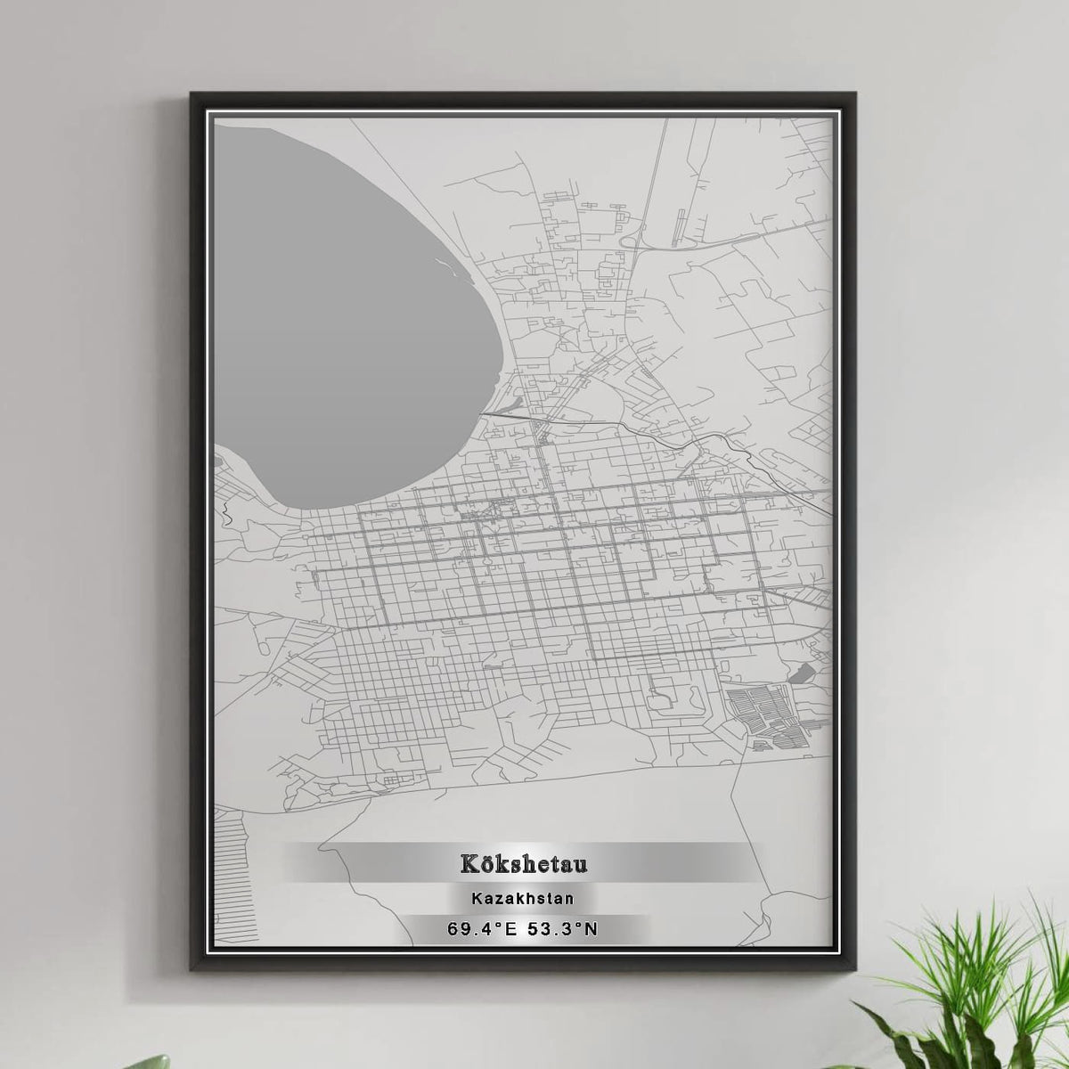 ROAD MAP OF KÖKSHETAŪ, KAZAKHSTAN BY MAPBAKES
