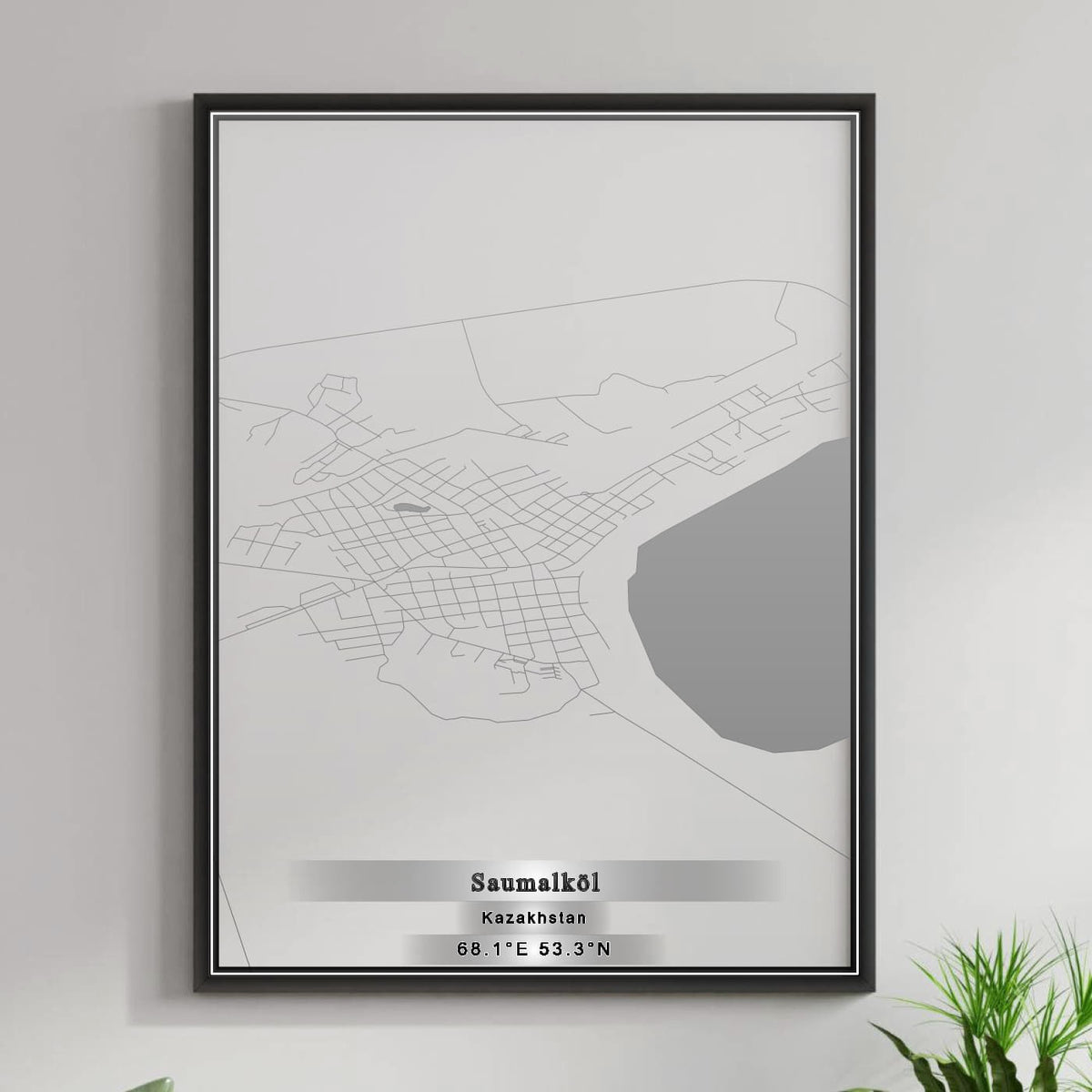 ROAD MAP OF SAŪMALKÖL, KAZAKHSTAN BY MAPBAKES