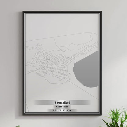 ROAD MAP OF SAŪMALKÖL, KAZAKHSTAN BY MAPBAKES