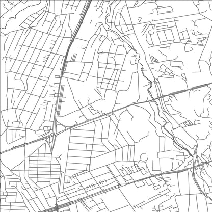 ROAD MAP OF ALMATY, KAZAKHSTAN BY MAPBAKES