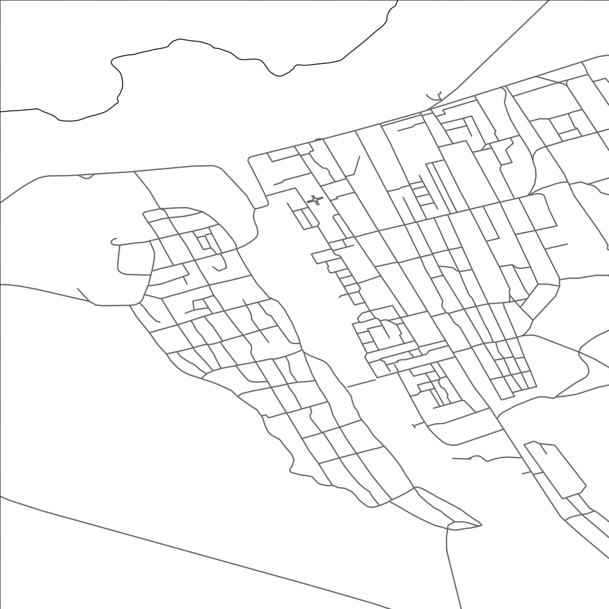 ROAD MAP OF EMBA, KAZAKHSTAN BY MAPBAKES