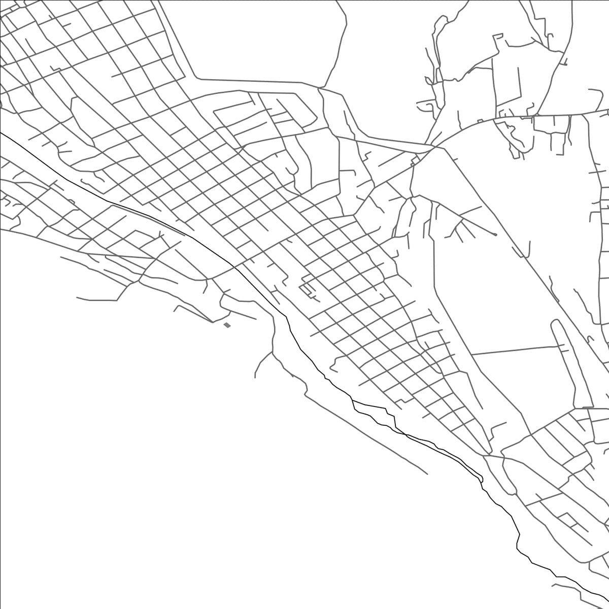 ROAD MAP OF ESIK, KAZAKHSTAN BY MAPBAKES