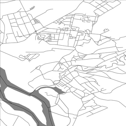 ROAD MAP OF GLŪBOKOE, KAZAKHSTAN BY MAPBAKES