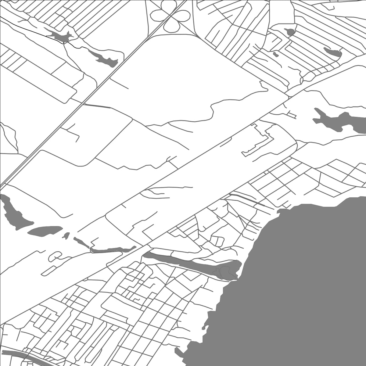 ROAD MAP OF KAPCHAGAY, KAZAKHSTAN BY MAPBAKES