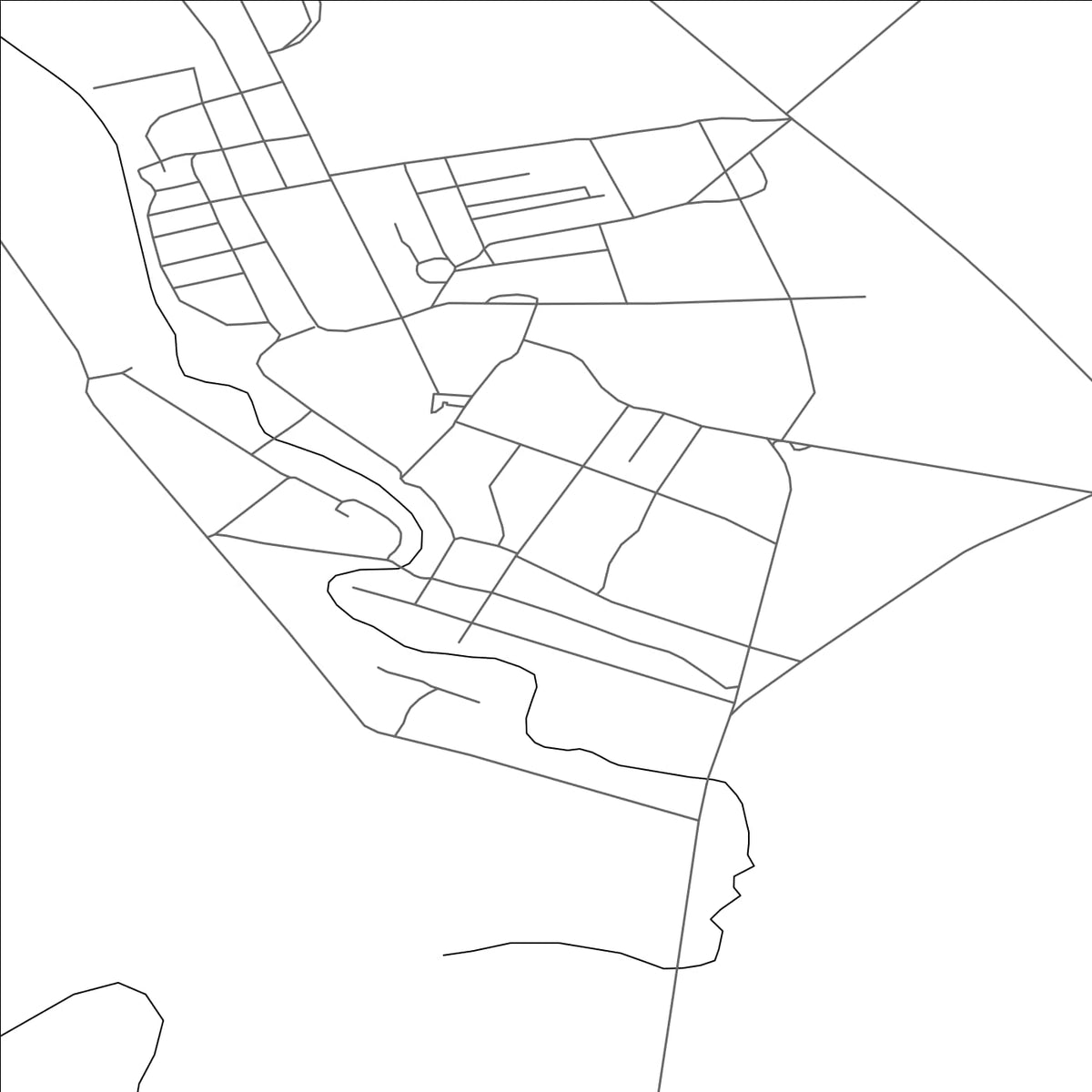 ROAD MAP OF KAZTALOVKA, KAZAKHSTAN BY MAPBAKES