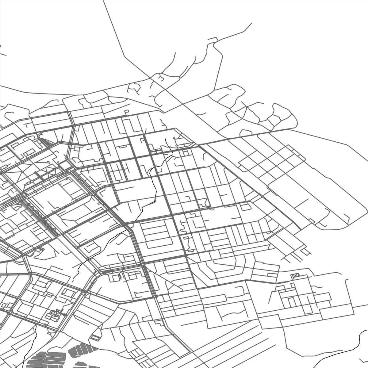 ROAD MAP OF KENTAŪ, KAZAKHSTAN BY MAPBAKES