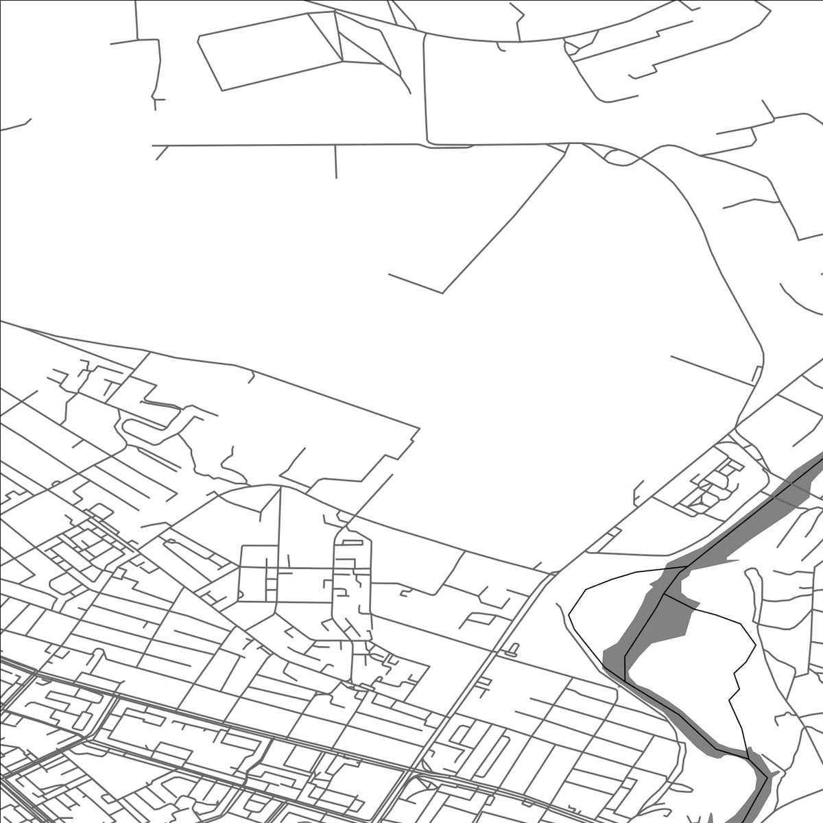 ROAD MAP OF ÖSKEMEN, KAZAKHSTAN BY MAPBAKES