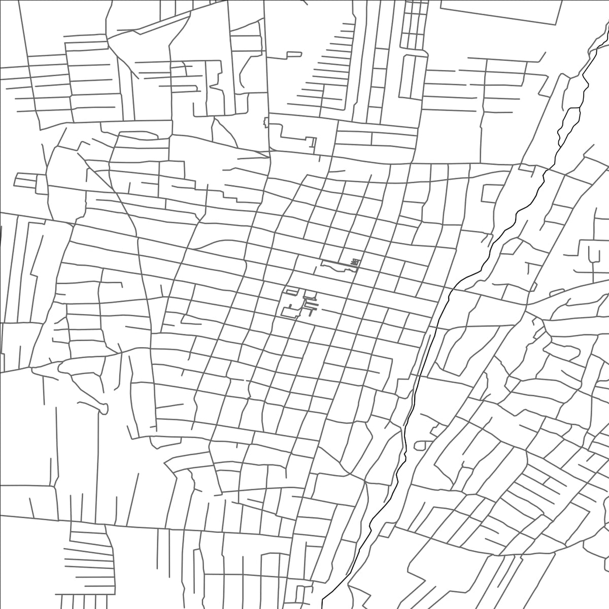 ROAD MAP OF QASKELENG, KAZAKHSTAN BY MAPBAKES