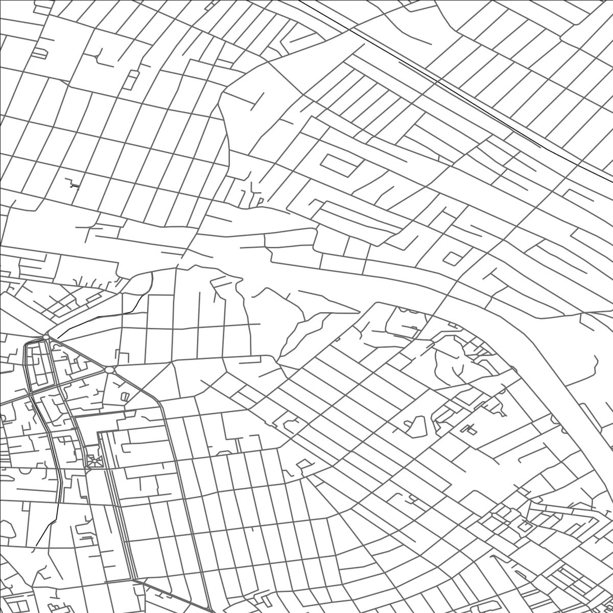 ROAD MAP OF QYZYLORDA, KAZAKHSTAN BY MAPBAKES