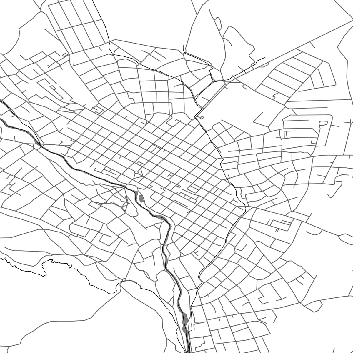 ROAD MAP OF SARQAN, KAZAKHSTAN BY MAPBAKES