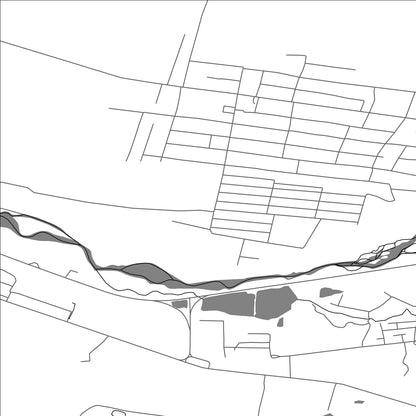 ROAD MAP OF SORTÖBE, KAZAKHSTAN BY MAPBAKES