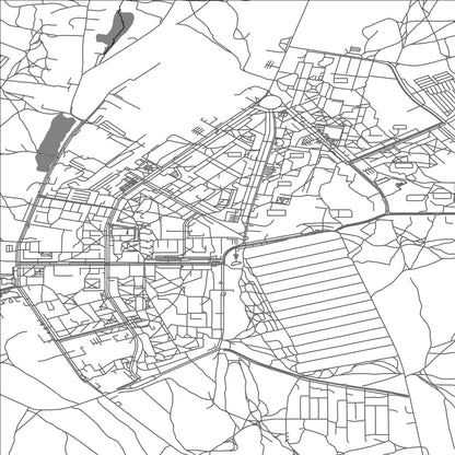 ROAD MAP OF STEPNOGORSK, KAZAKHSTAN BY MAPBAKES