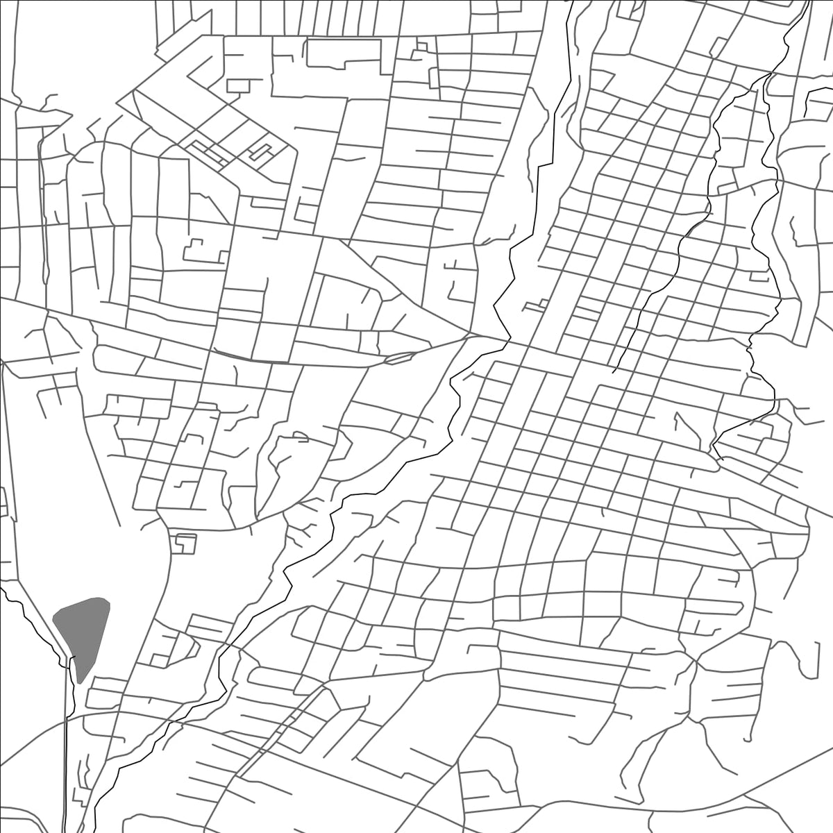 ROAD MAP OF TALGHAR, KAZAKHSTAN BY MAPBAKES