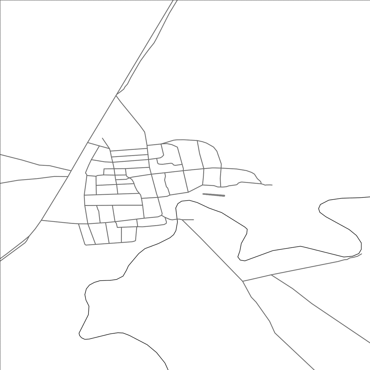 ROAD MAP OF TANDAY, KAZAKHSTAN BY MAPBAKES