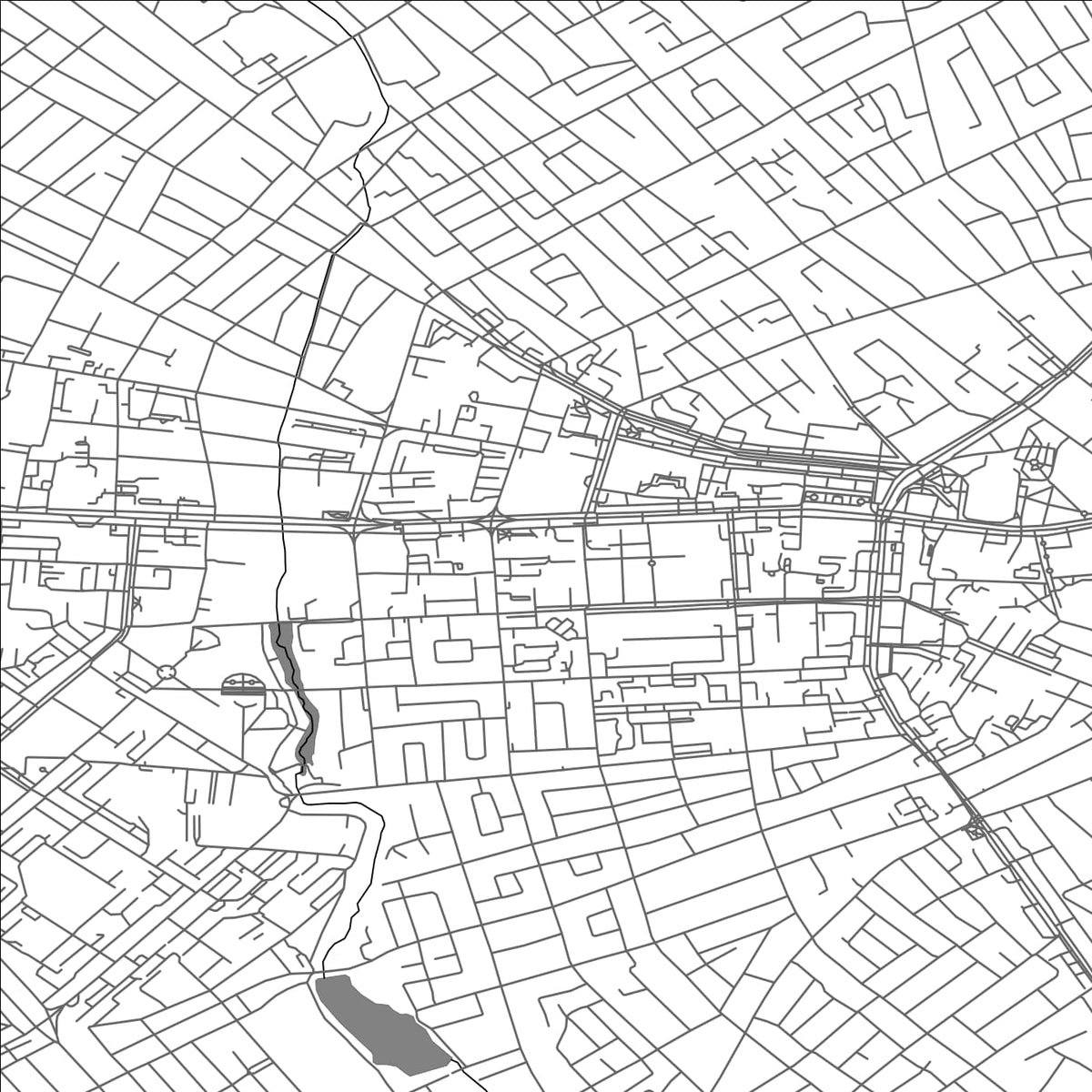 ROAD MAP OF TARAZ, KAZAKHSTAN BY MAPBAKES