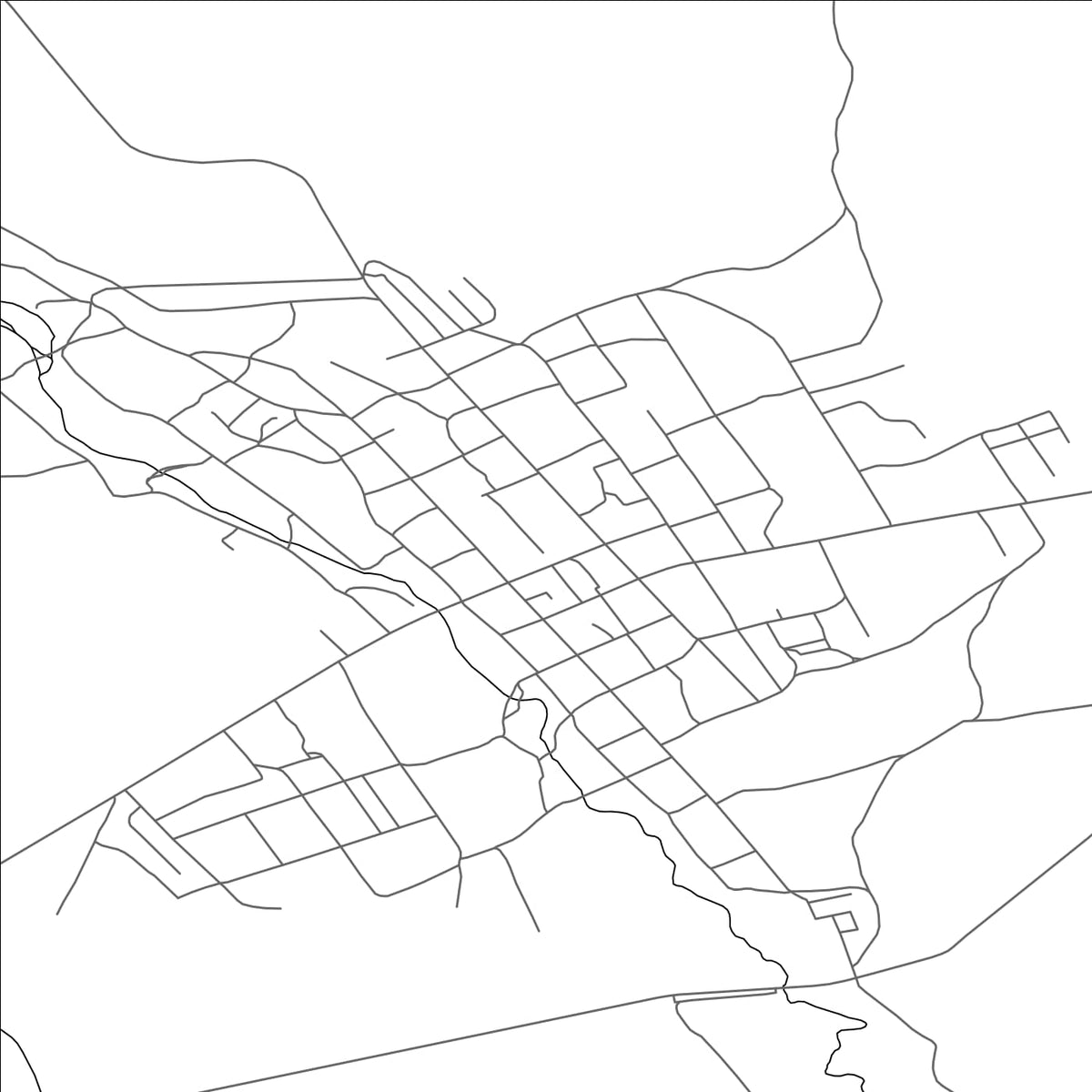 ROAD MAP OF TEREKTI, KAZAKHSTAN BY MAPBAKES