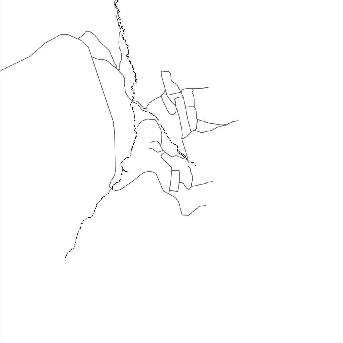 ROAD MAP OF TUYYQ, KAZAKHSTAN BY MAPBAKES