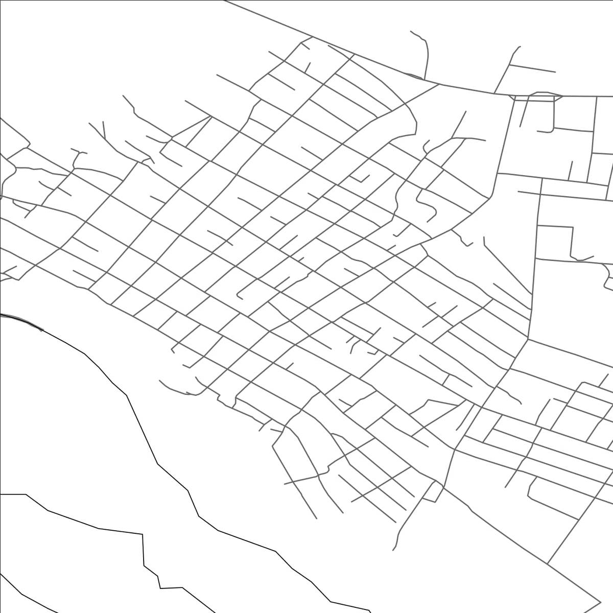 ROAD MAP OF ÜSHARAL, KAZAKHSTAN BY MAPBAKES