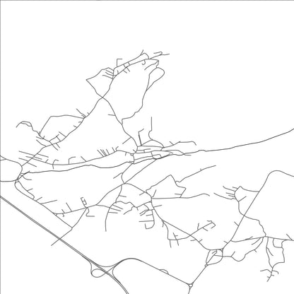 ROAD MAP OF BLLACË, KOSOVO BY MAPBAKES