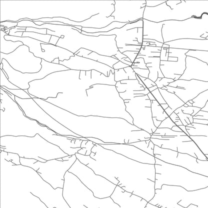 ROAD MAP OF DEÇAN, KOSOVO BY MAPBAKES