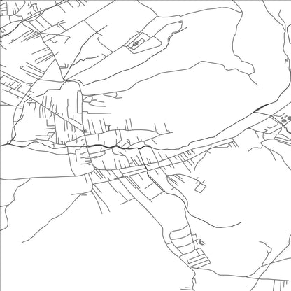 ROAD MAP OF GRAÇANICË, KOSOVO BY MAPBAKES