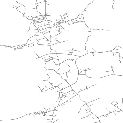 ROAD MAP OF GREME, KOSOVO BY MAPBAKES