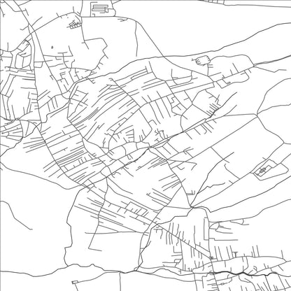 ROAD MAP OF HAJVALI, KOSOVO BY MAPBAKES