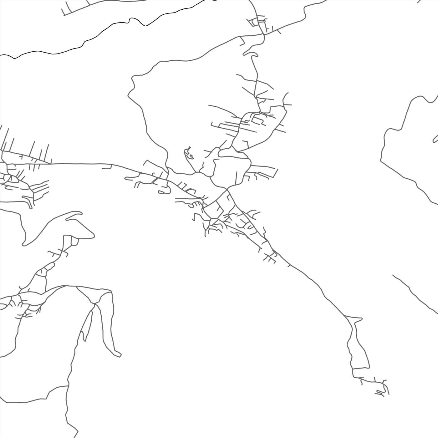 ROAD MAP OF HOÇË E QYTETIT, KOSOVO BY MAPBAKES