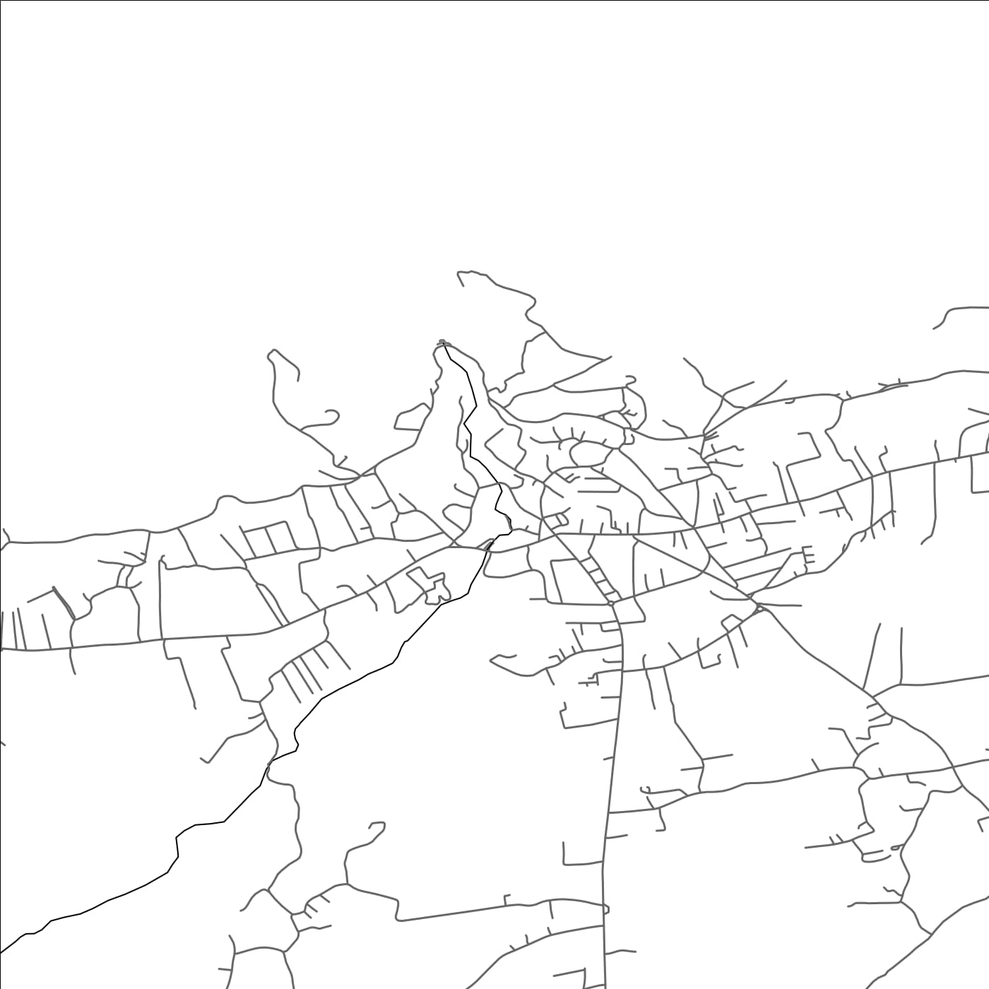 ROAD MAP OF ISTOG, KOSOVO BY MAPBAKES