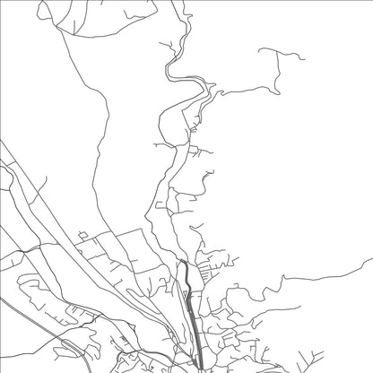 ROAD MAP OF KAÇANIK, KOSOVO BY MAPBAKES