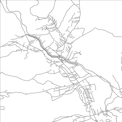 ROAD MAP OF KAMENICË, KOSOVO BY MAPBAKES