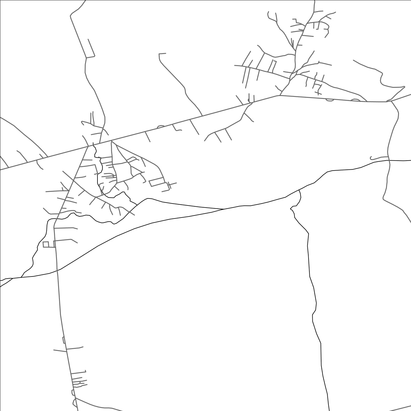 ROAD MAP OF KLLOKOT, KOSOVO BY MAPBAKES