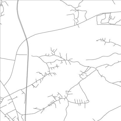 ROAD MAP OF KOMOGLLAVË, KOSOVO BY MAPBAKES