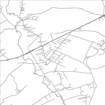 ROAD MAP OF KOMORAN, KOSOVO BY MAPBAKES