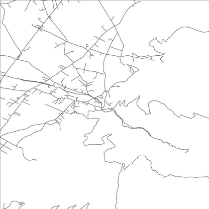 ROAD MAP OF KORISHË, KOSOVO BY MAPBAKES