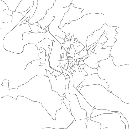 ROAD MAP OF LEPOSAVIQ, KOSOVO BY MAPBAKES