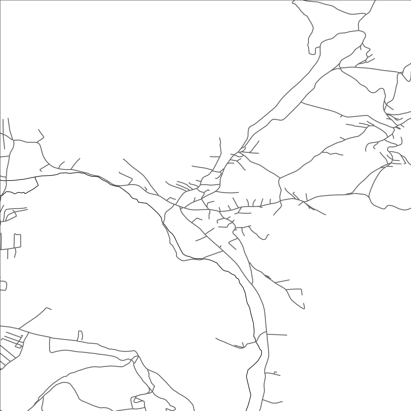 ROAD MAP OF MALISHEVË, KOSOVO BY MAPBAKES