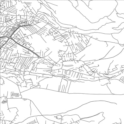 ROAD MAP OF MATIÇAN, KOSOVO BY MAPBAKES