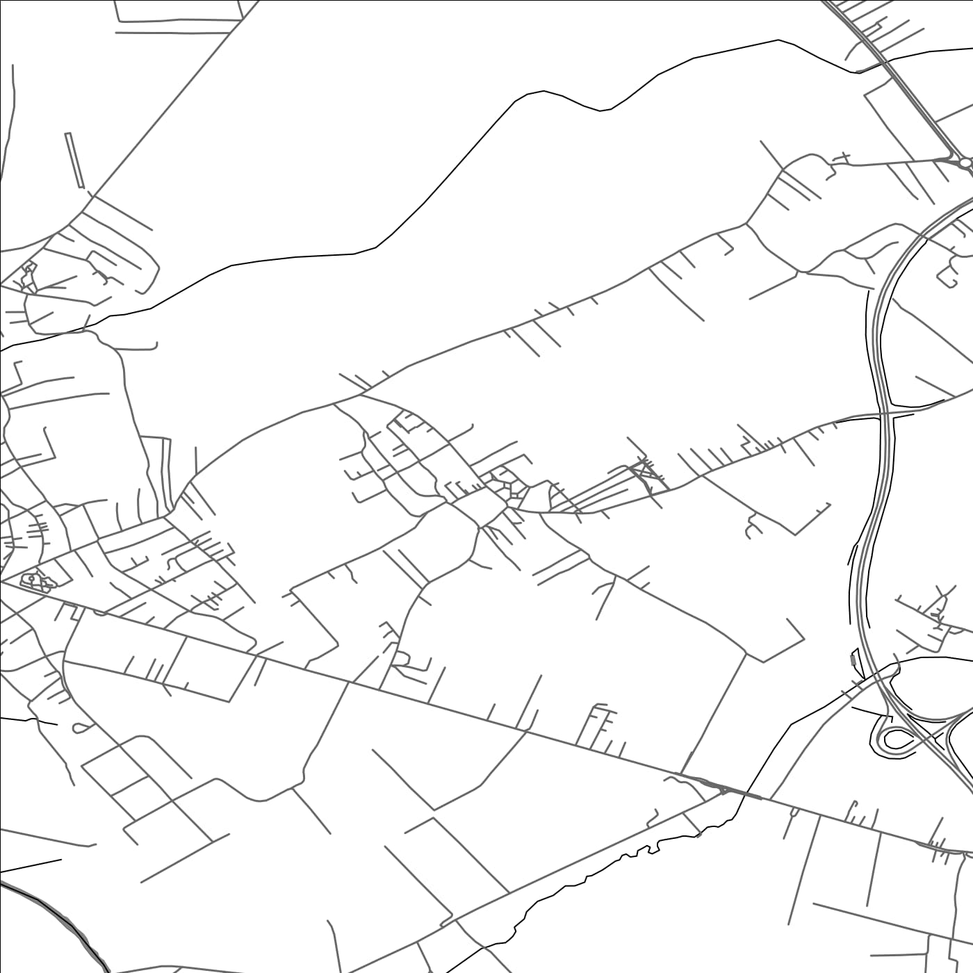 ROAD MAP OF MAZGIT, KOSOVO BY MAPBAKES