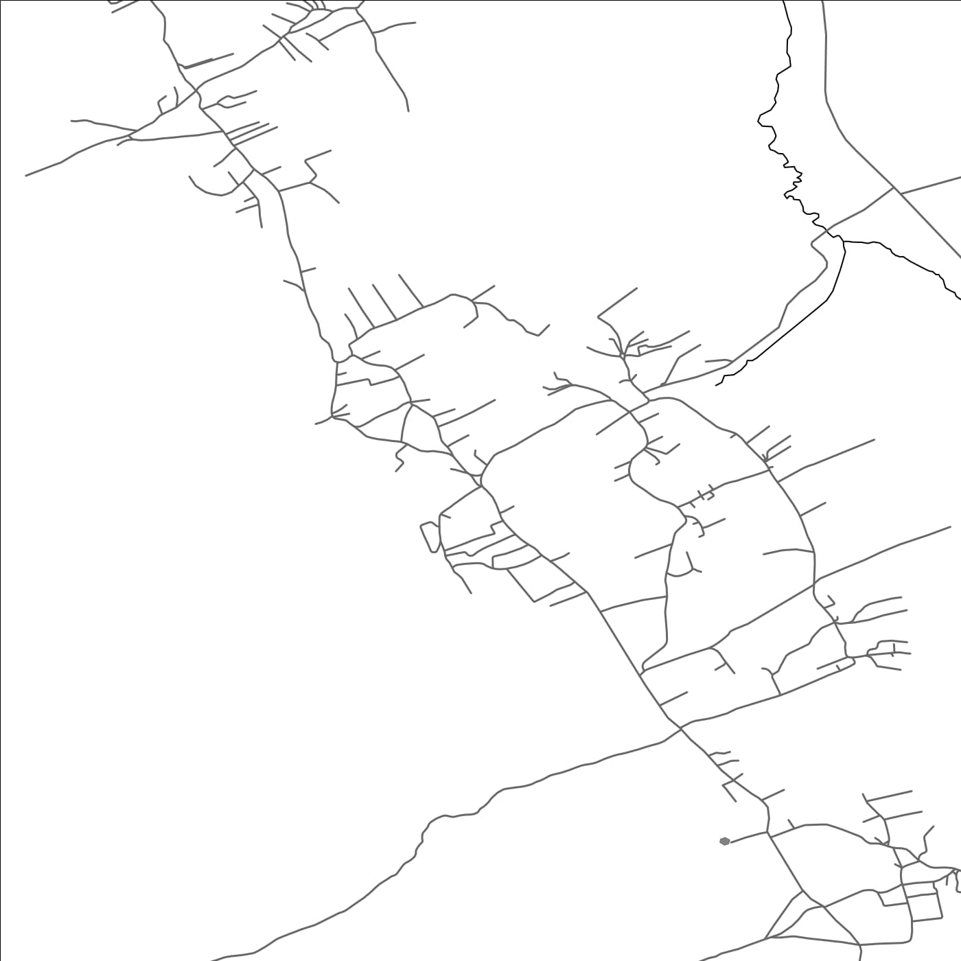 ROAD MAP OF NEKOC, KOSOVO BY MAPBAKES