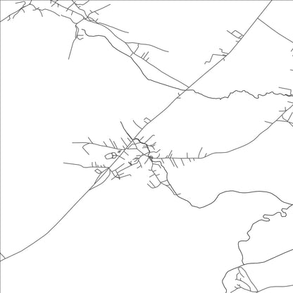 ROAD MAP OF PARTESH, KOSOVO BY MAPBAKES