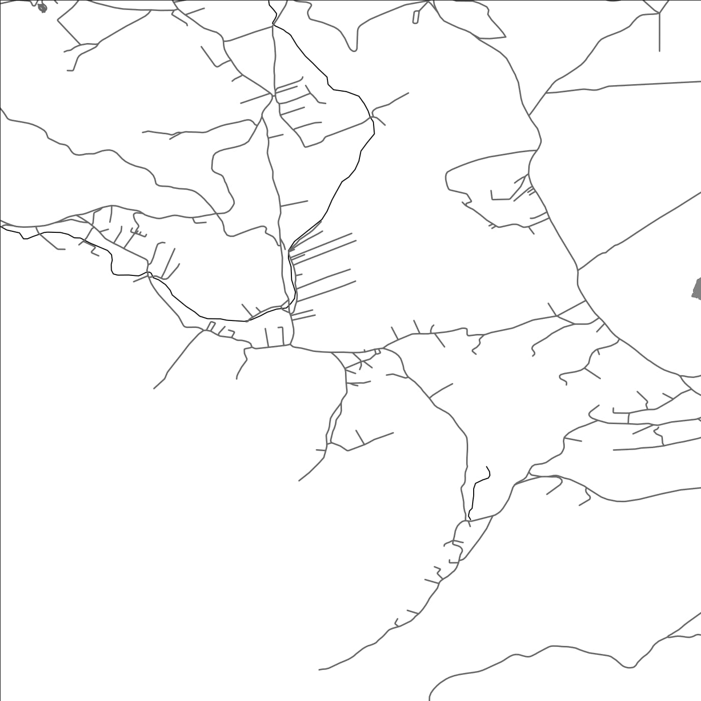 ROAD MAP OF PETROVË, KOSOVO BY MAPBAKES