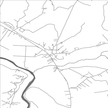 ROAD MAP OF PIRANË, KOSOVO BY MAPBAKES